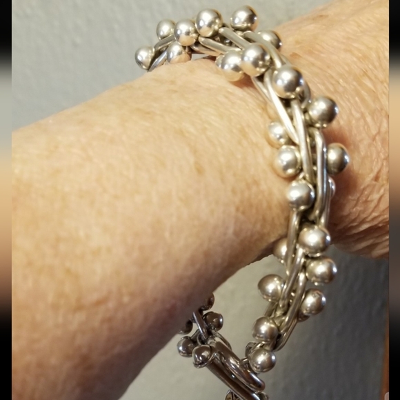 RARE Authentic Silpada Sterling Silver DNA Bracelet - Picture 13 of 13